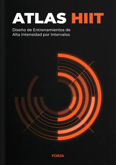 Portada de Atlas HIIT — guía visual de diseño de entrenamientos de alta intensidad para entrenadores